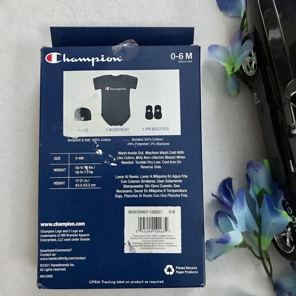 Champion New in Package Set for Babies 0-6 Months